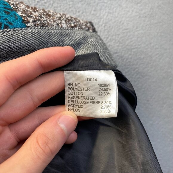 Dor Dor Couture Art-To-Wear Women's Size Small  Button Up Lined Coat - Picture 6 of 13